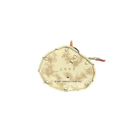 1997 HALLMARK Keepsake Ornament MEADOW SNOWMAN- Pressed TIN- Unique and Cute! - Picture 6 of 6